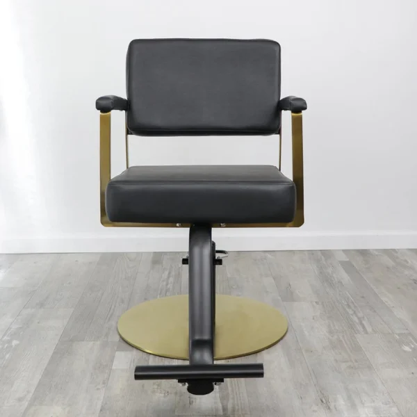 black salon chairs