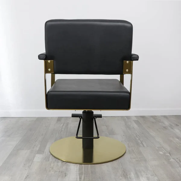 black salon chair