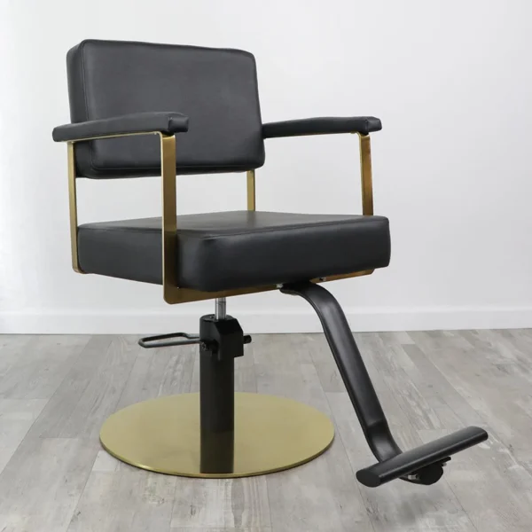 black salon chairs