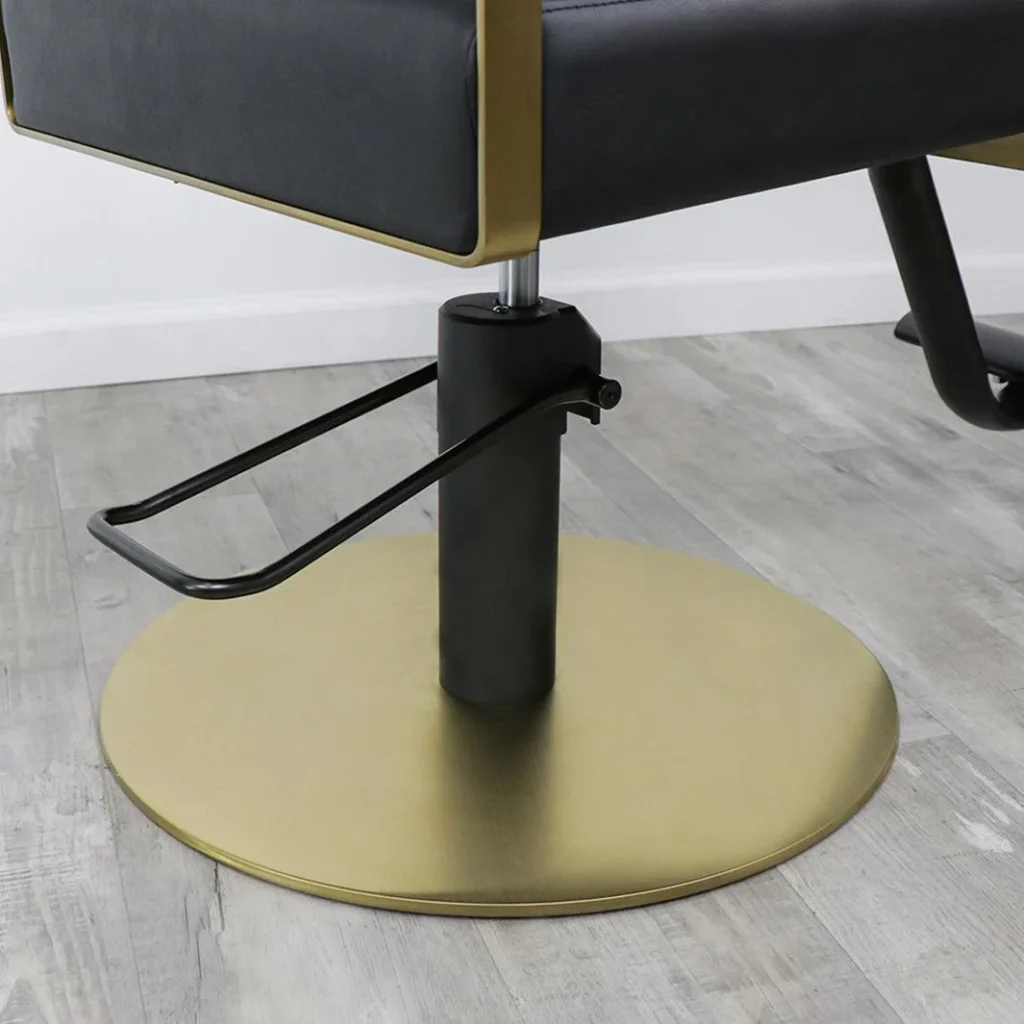 black salon chair