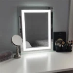 backlit salon mirror